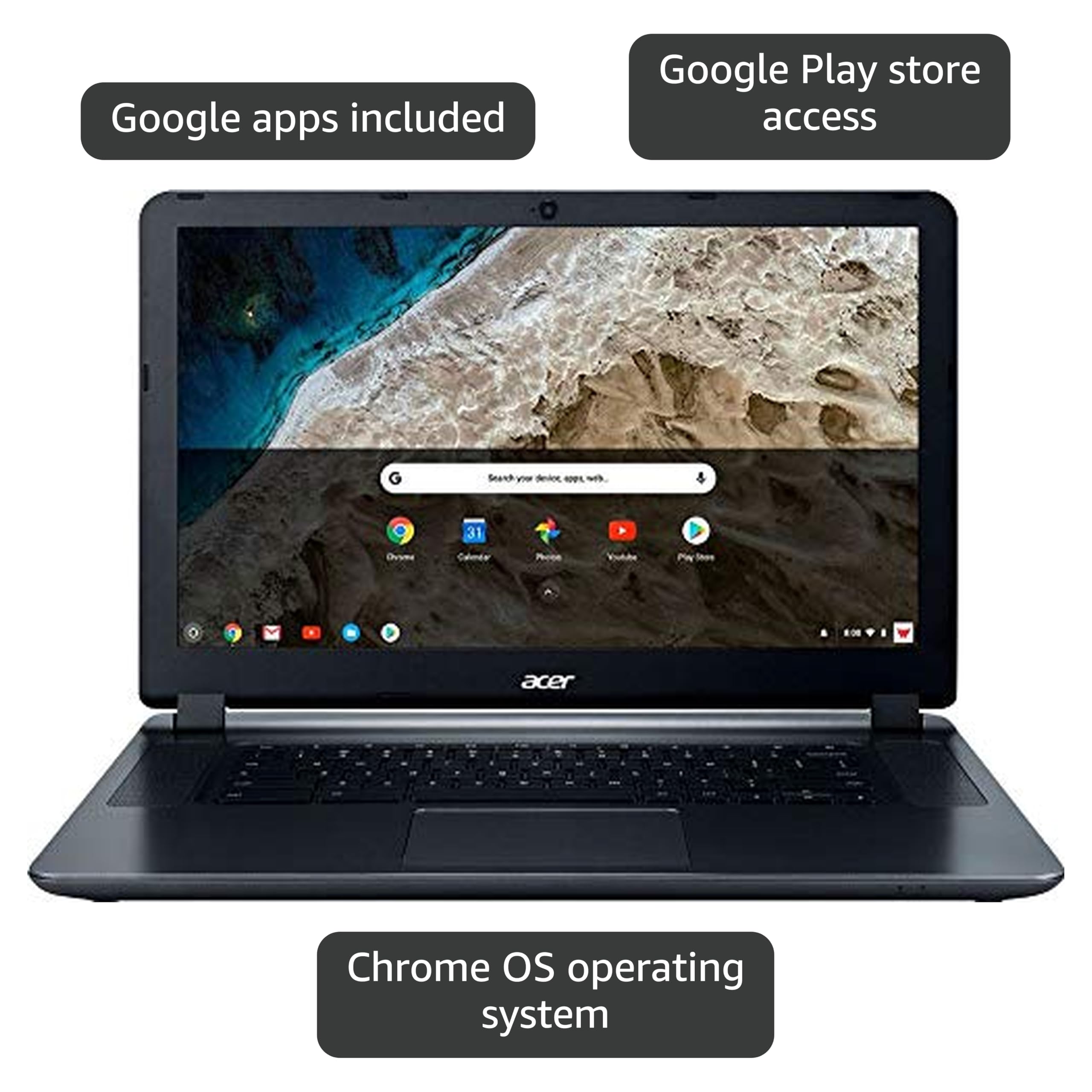 Amazon.com: Acer Chromebook 15 CB3-532-C8DF, Intel Celeron N3060
